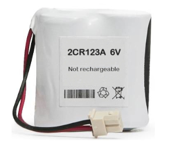 Lithium Manganese Battery Pack 2CR123A 6V