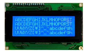 Alphanumeric LCM display