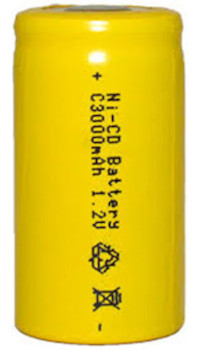 Cylindrical nickel cadmiun battery